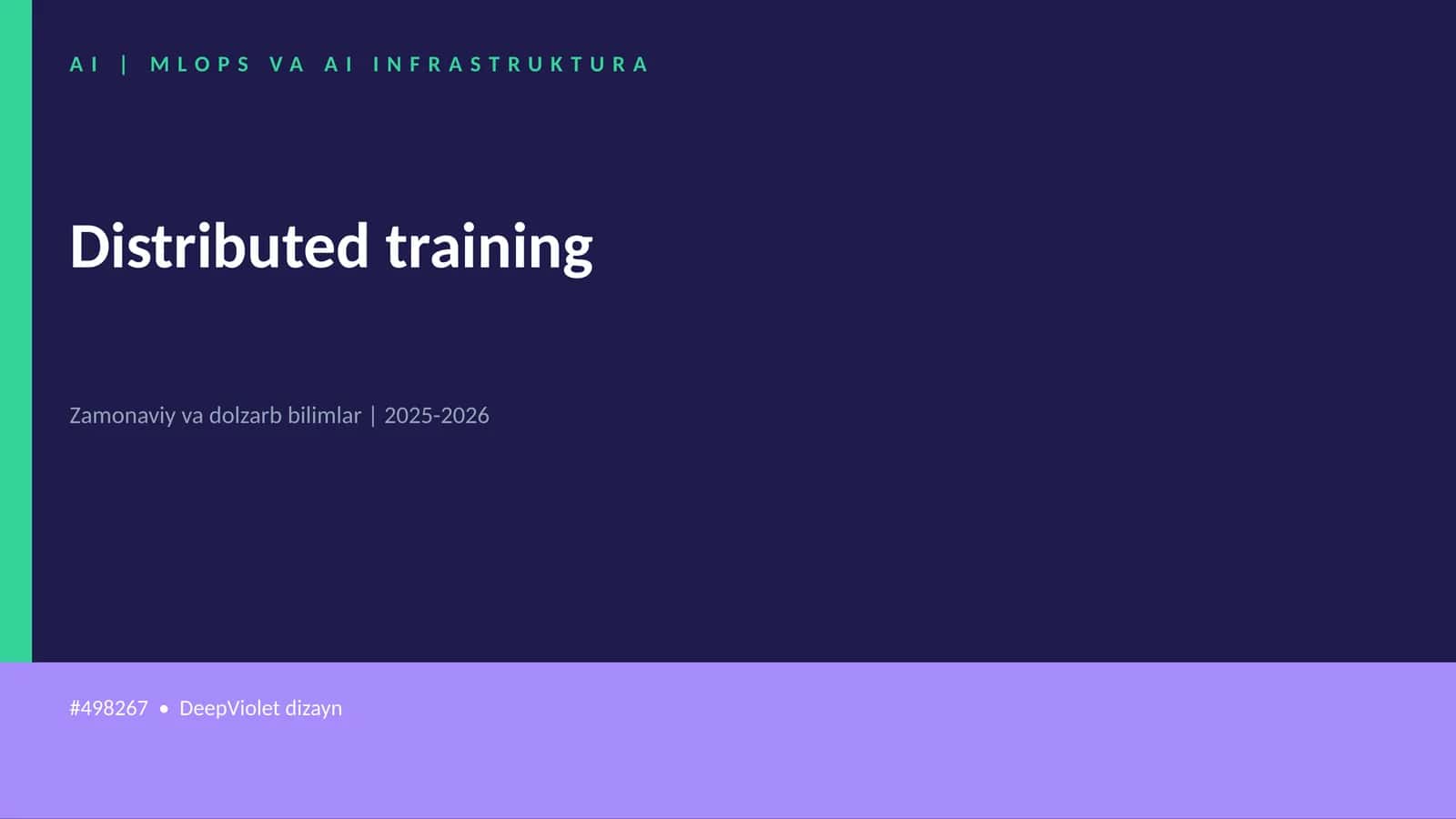 Distributed training 1
