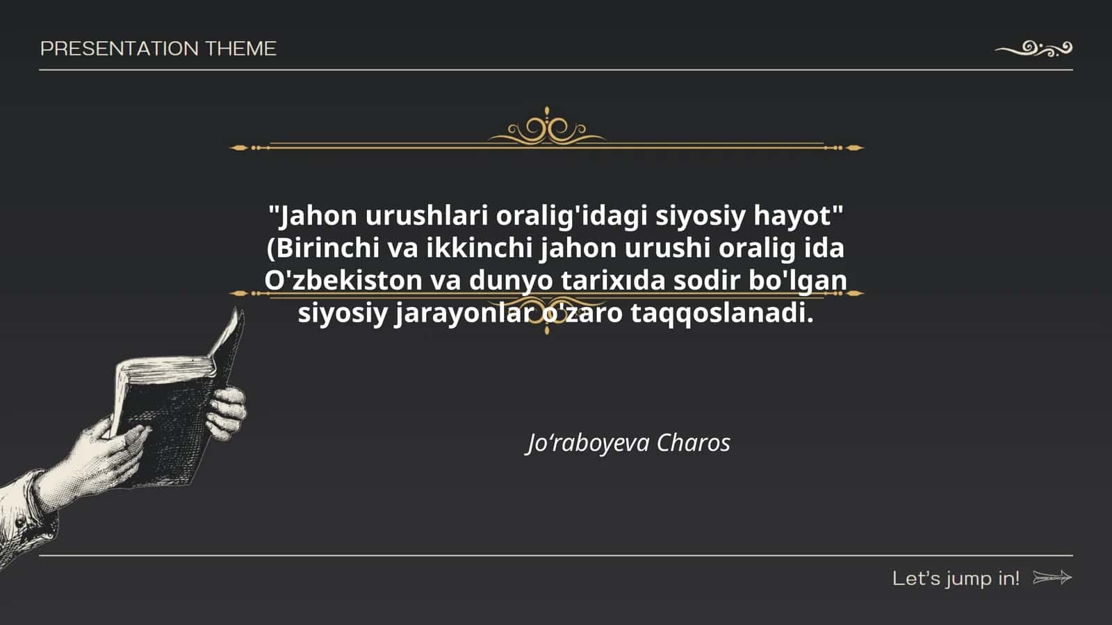 Jahon urushlari oralig'idagi siyosiy hayot 1