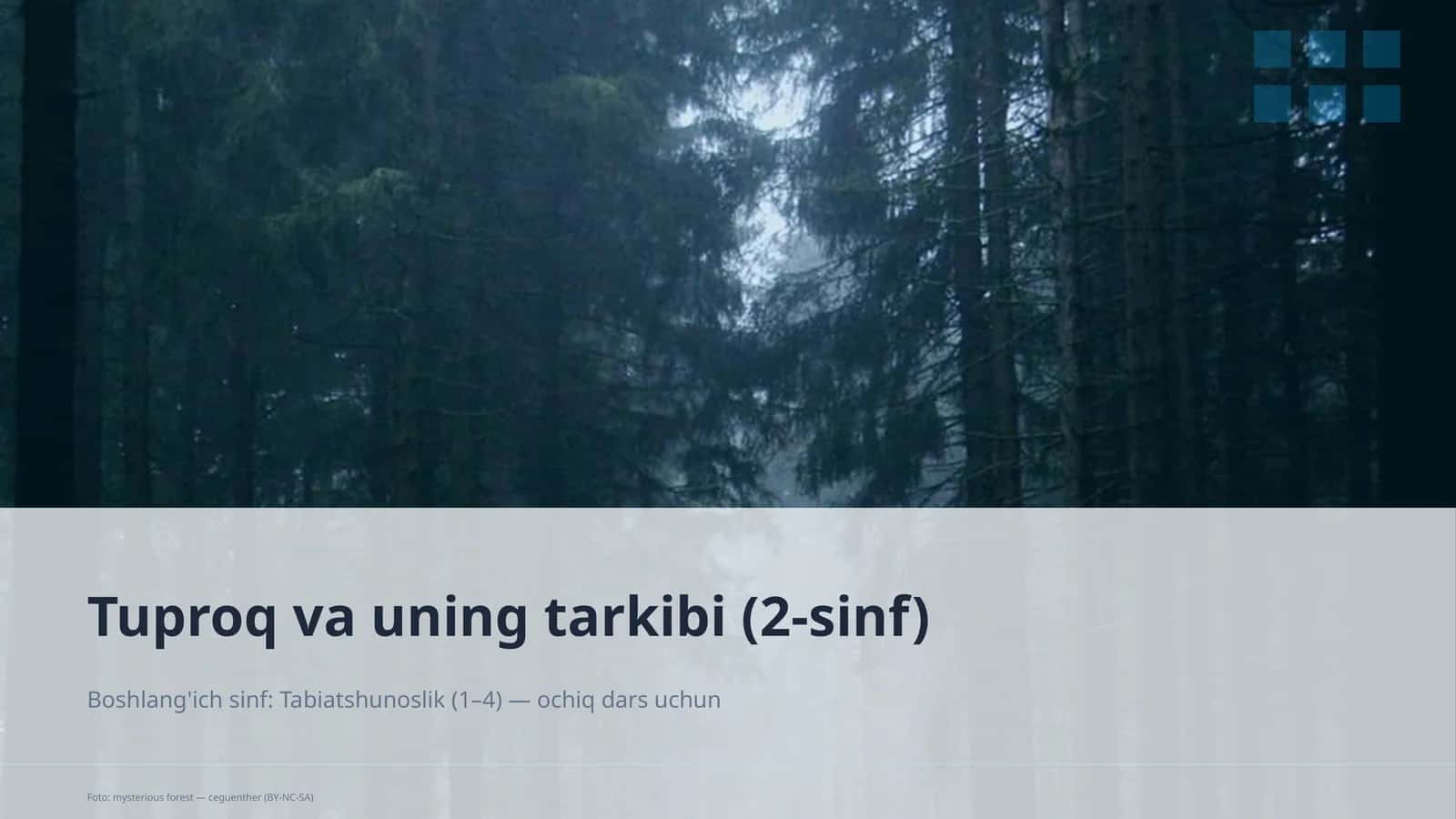 Tuproq va uning tarkibi (2-sinf) 1