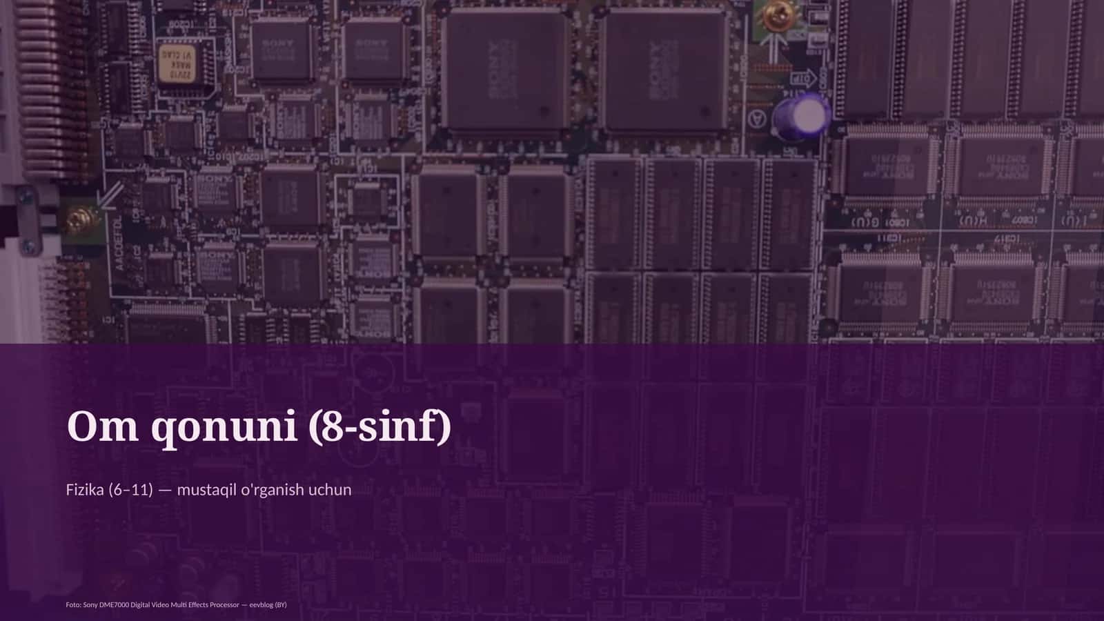 Om qonuni (8-sinf) 1