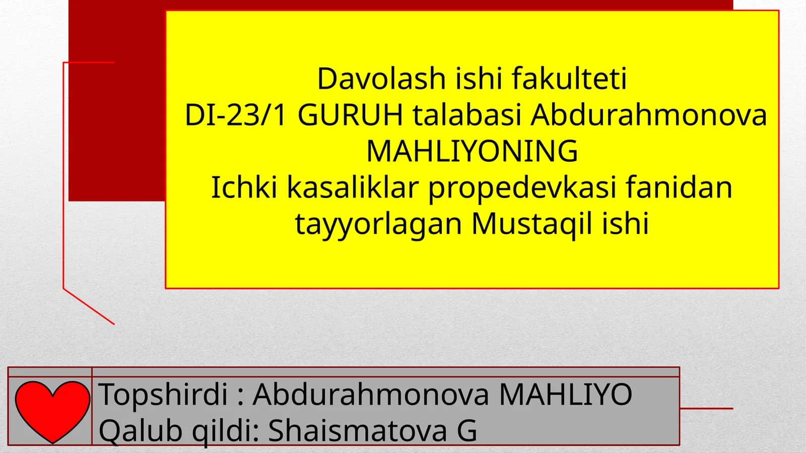 Yurak auskultatsiyasi 1