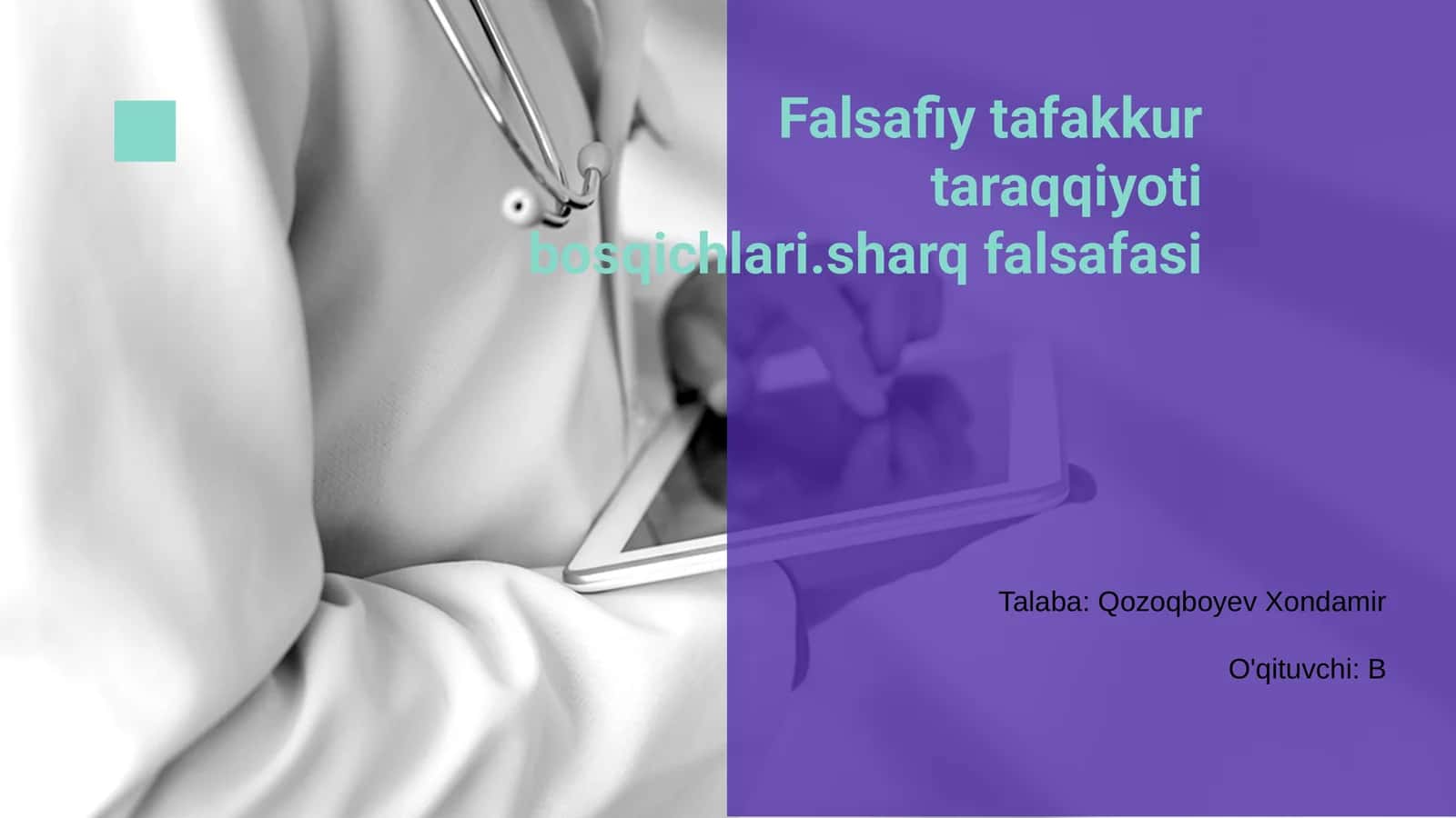 Sharq falsafasi 1