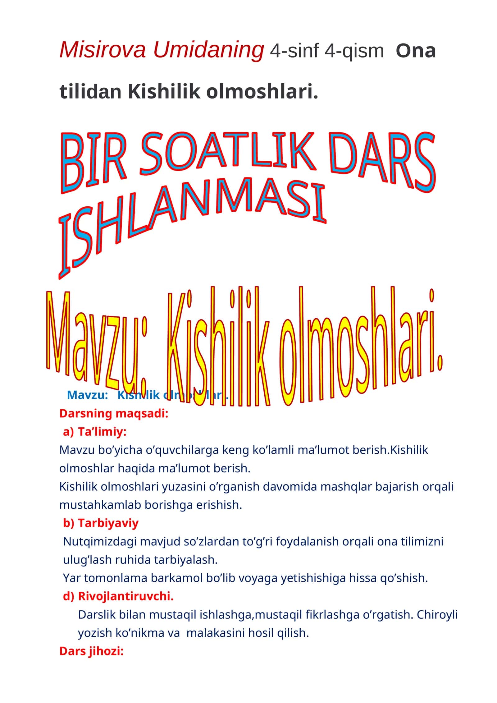 Kishilik olmoshlari 1