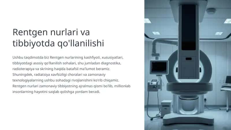 Rentgen nurlari va tibbiyotda qo'llanilishi 1