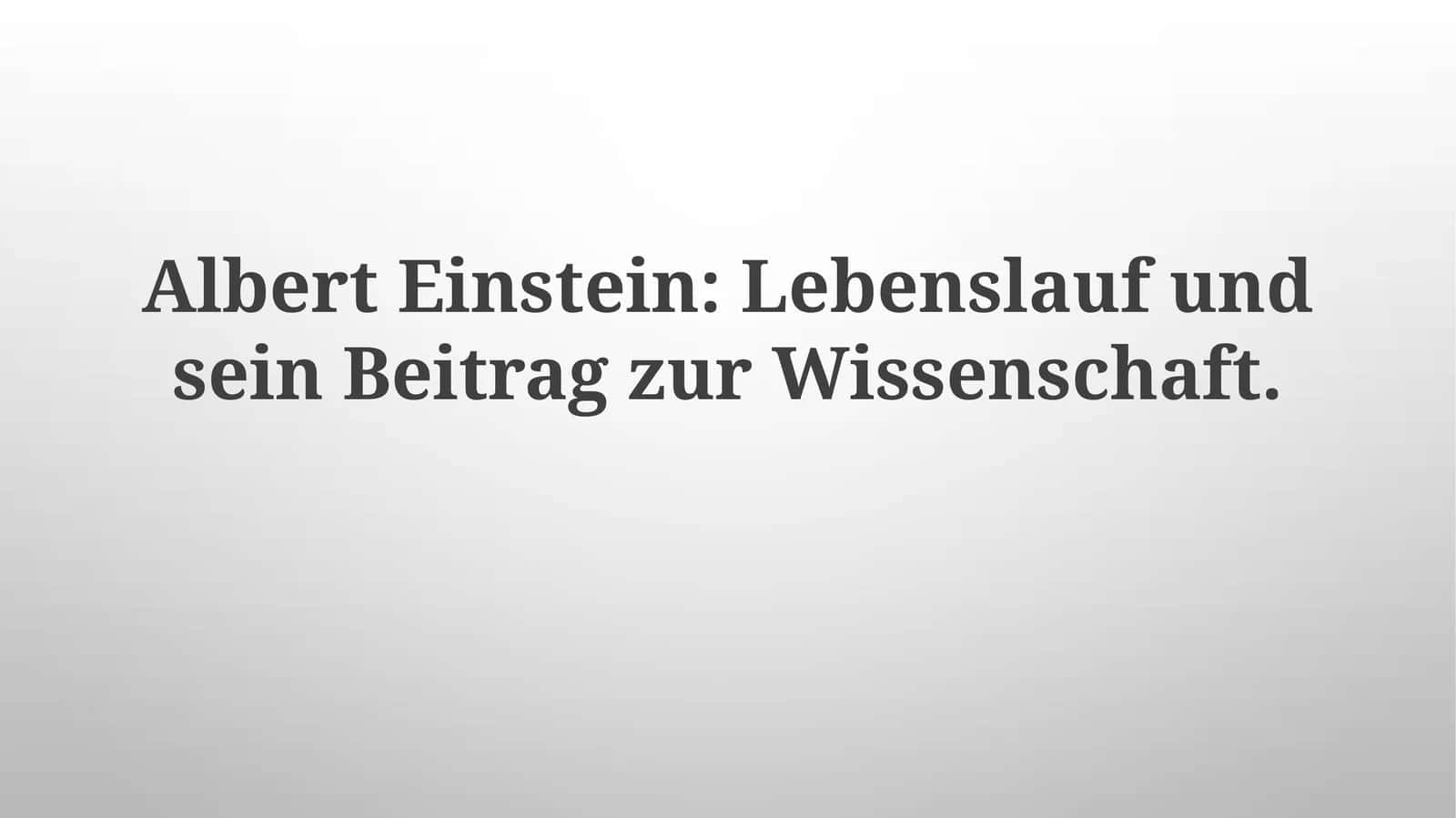 Die Bedeutung der E=mc² 1
