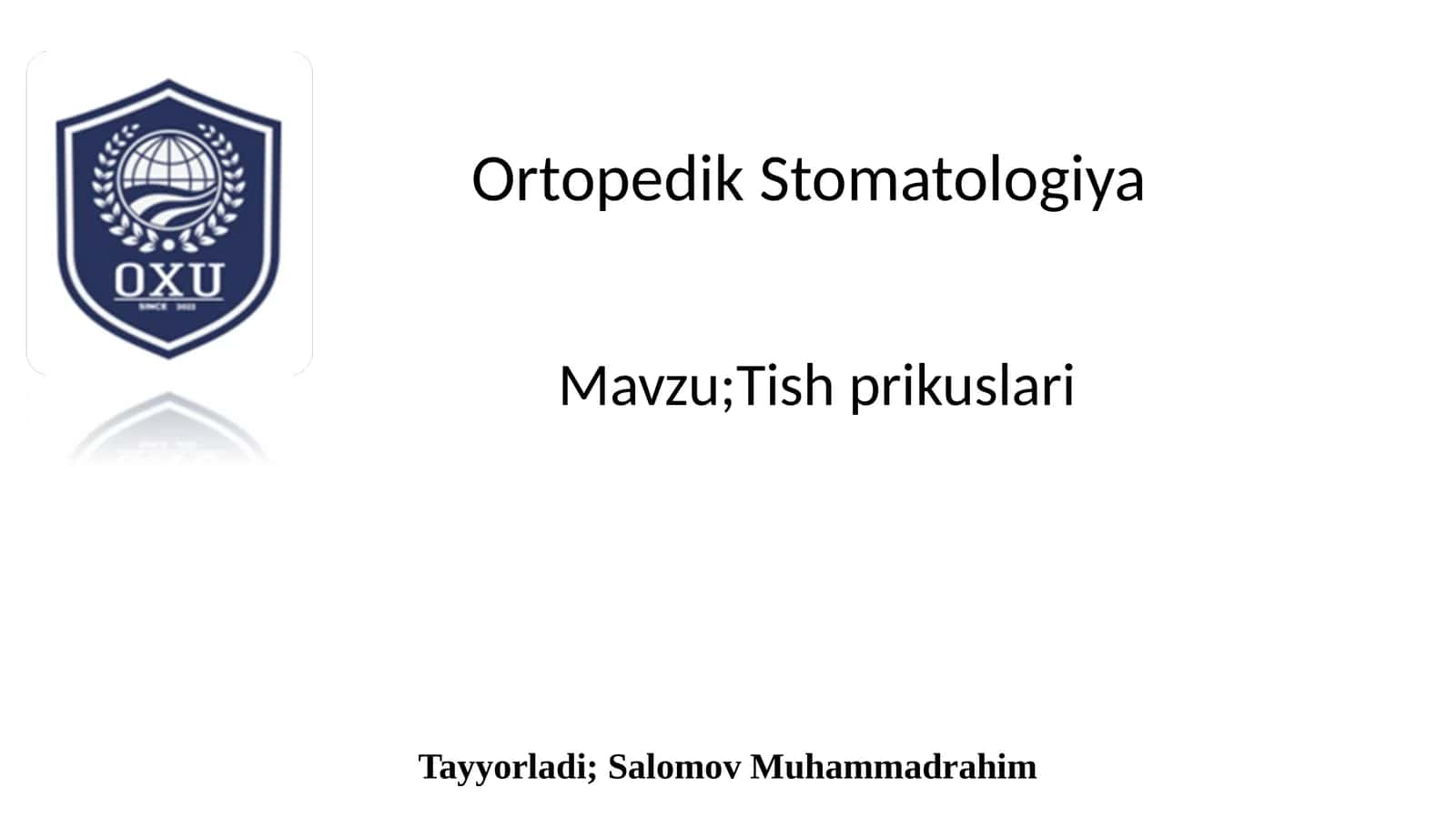Tish prikuslari 1