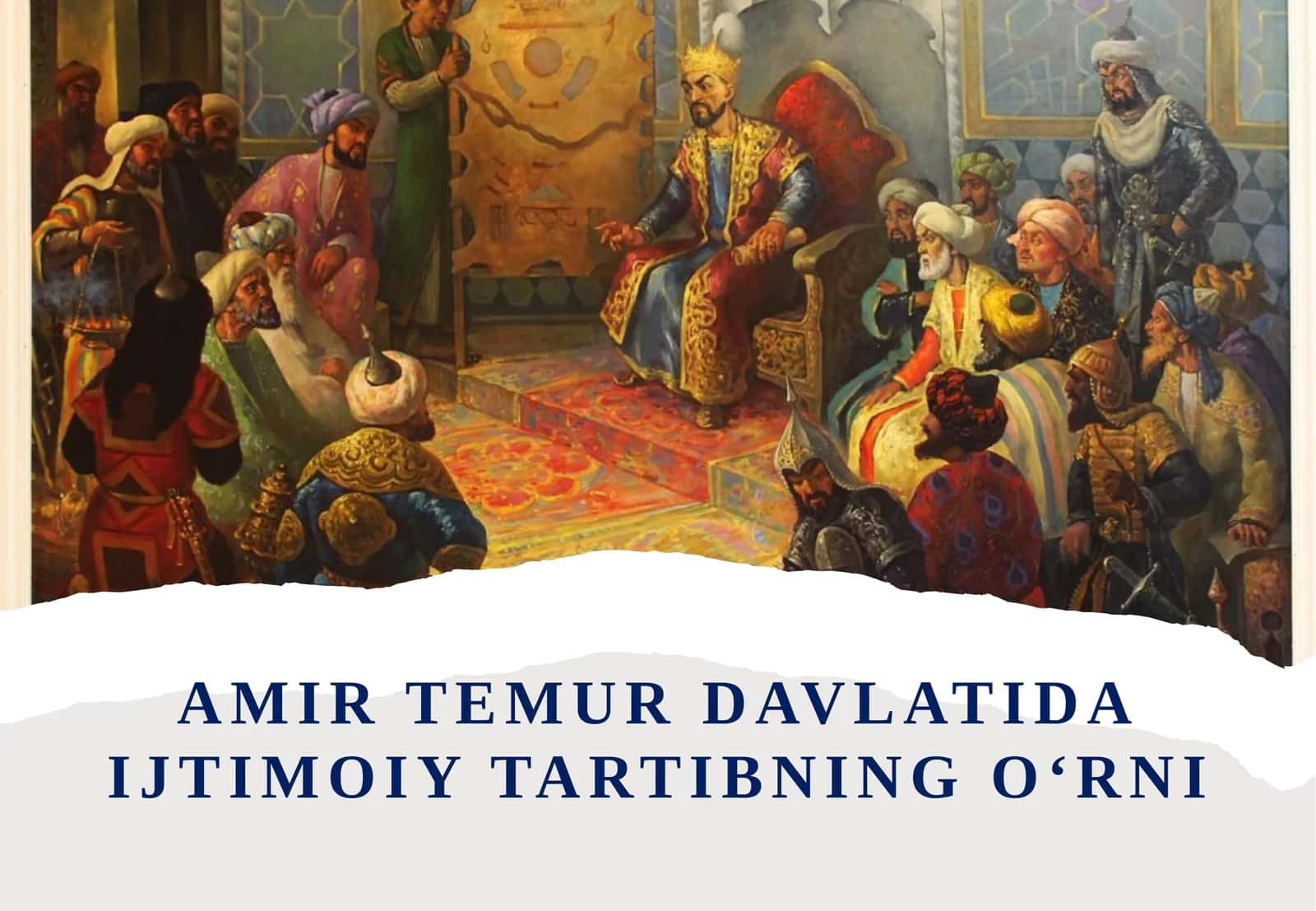 Amir Temur davlatidagi ijtimoiy tartib 1