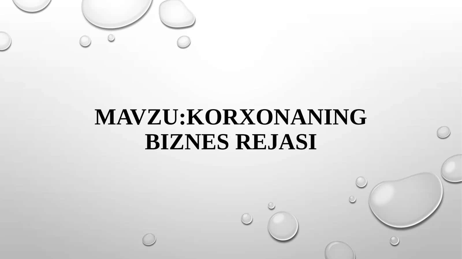 KORXONANINGBIZNESREJASI 1