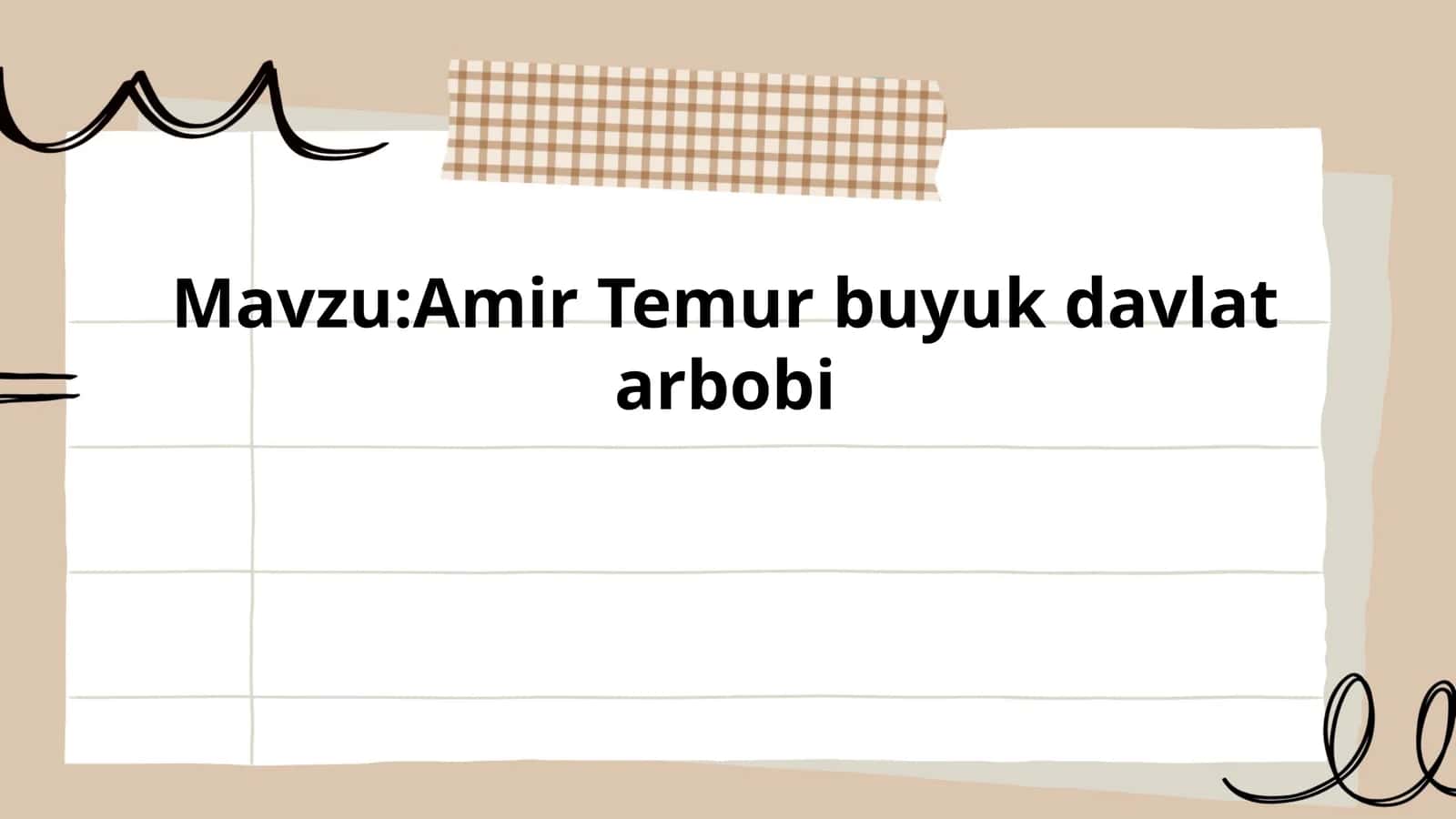 Amir Temur buyuk davlat arbobi 1