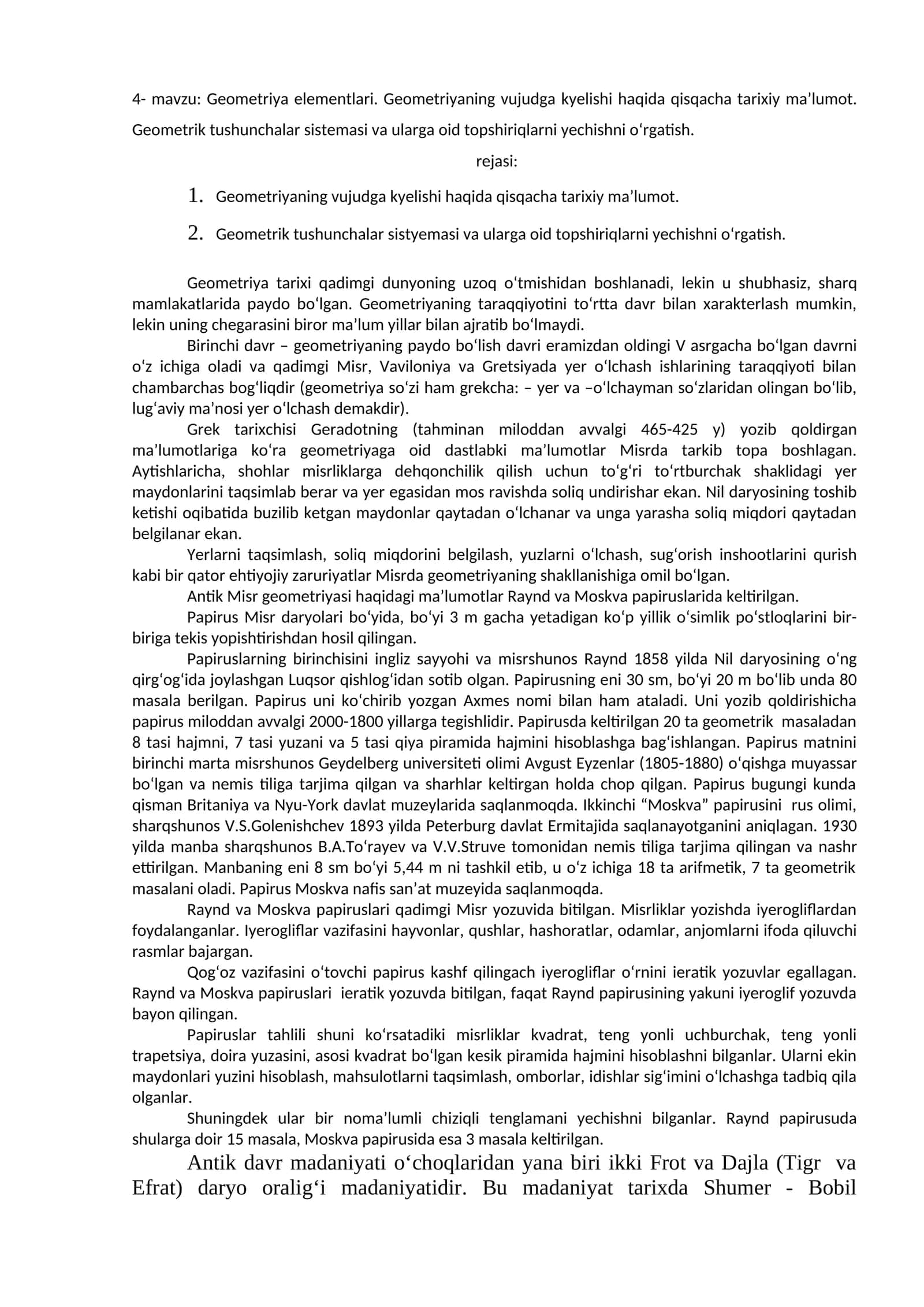 Geometriya elementlari 1