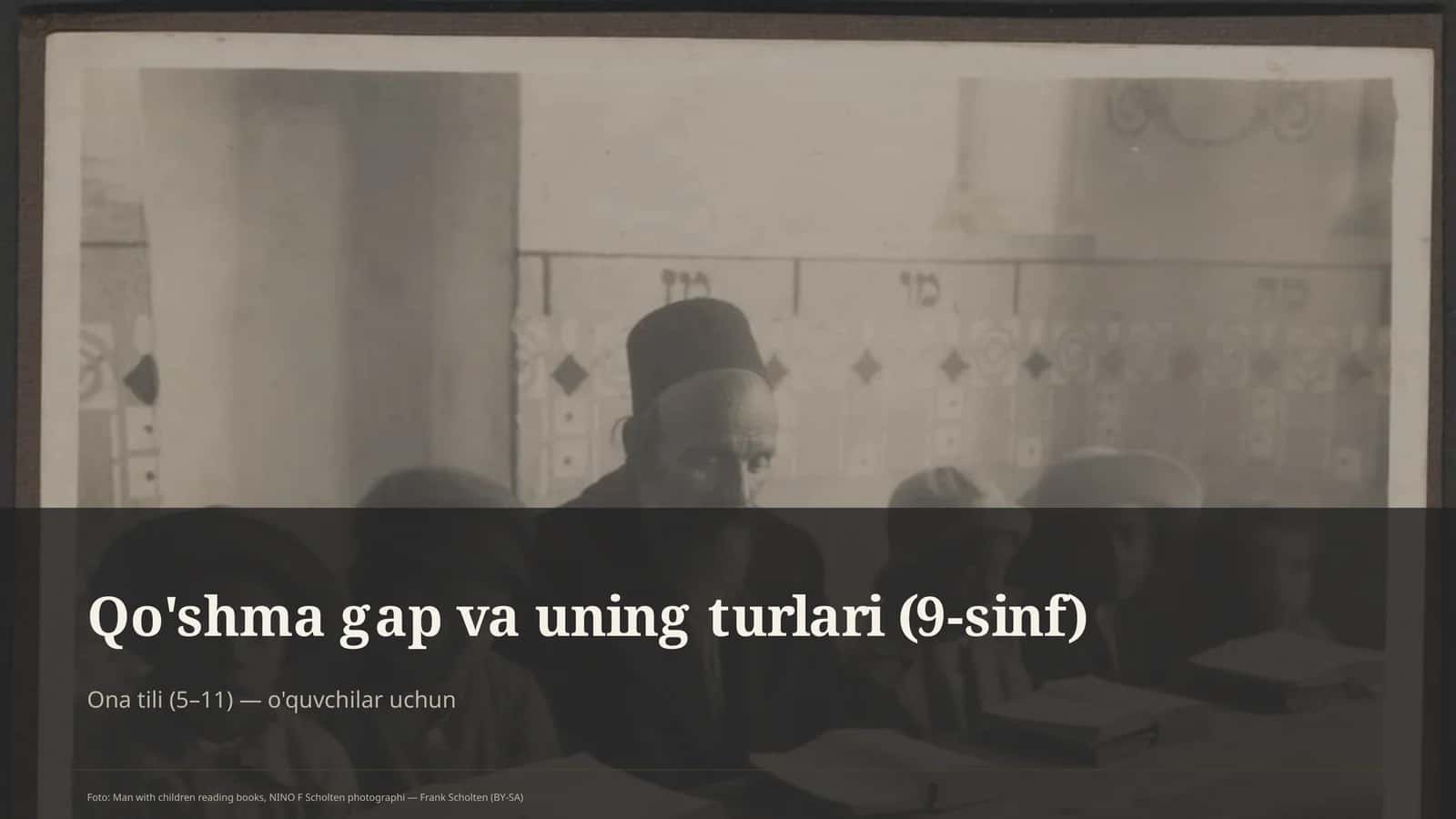 Qo'shma gap va uning turlari (9-sinf) 1