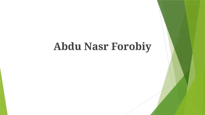 Al-Fārābīning Falsafasi 1
