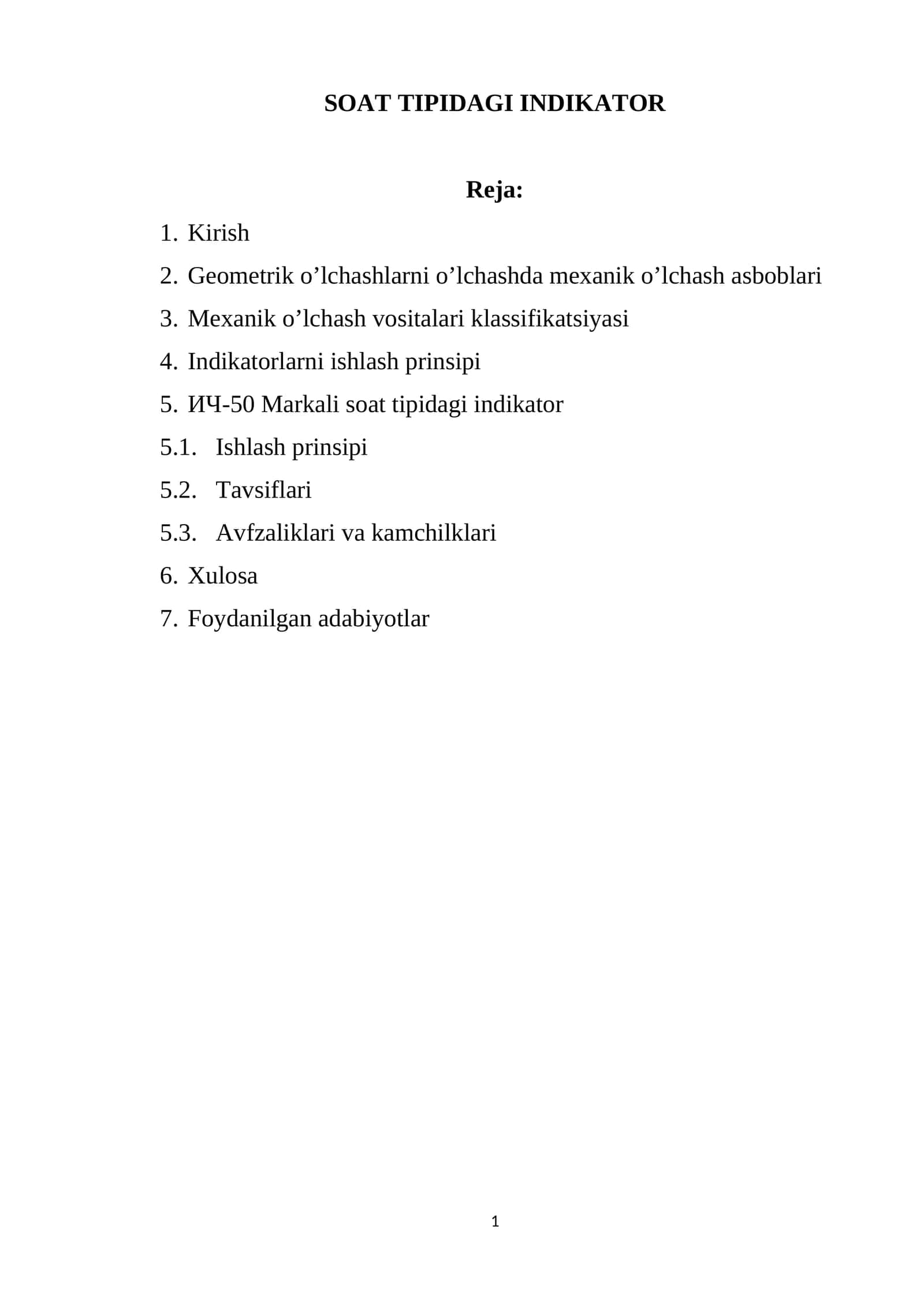 Soat tipidagi indikator 1
