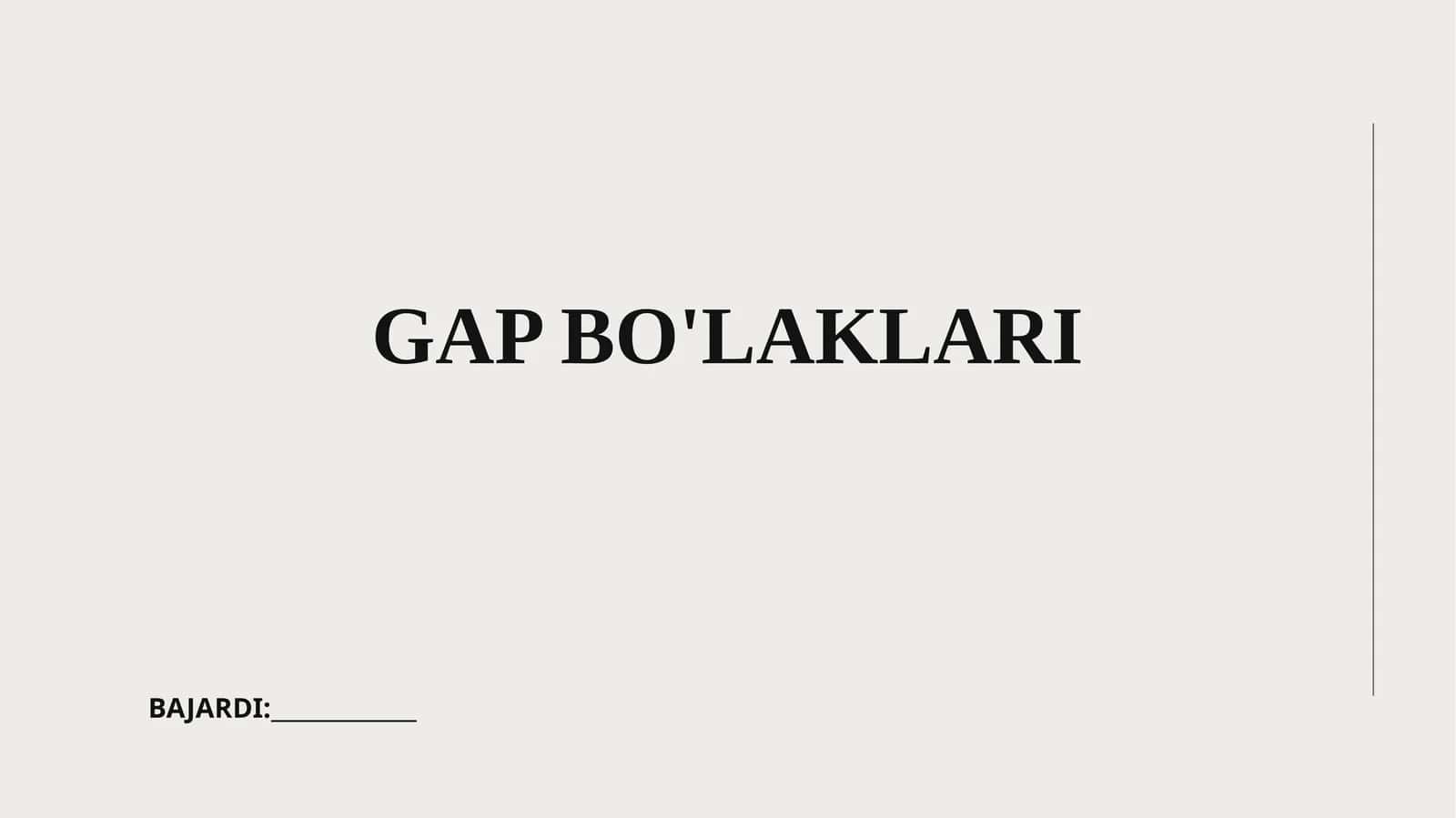 Gap bo'laklari 1