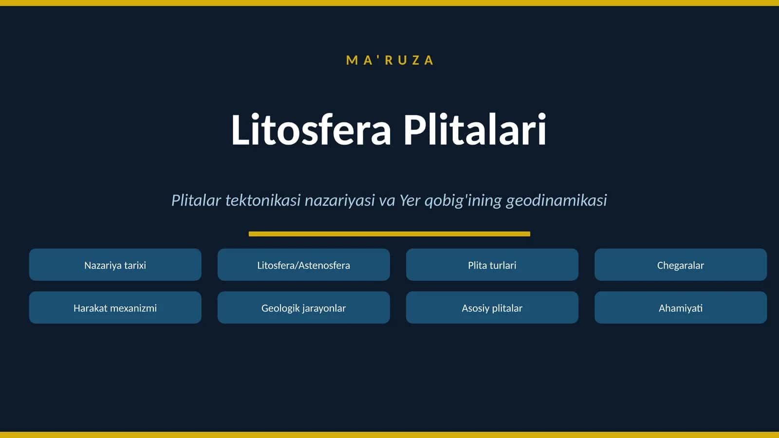 Litosfera Plitalari 1