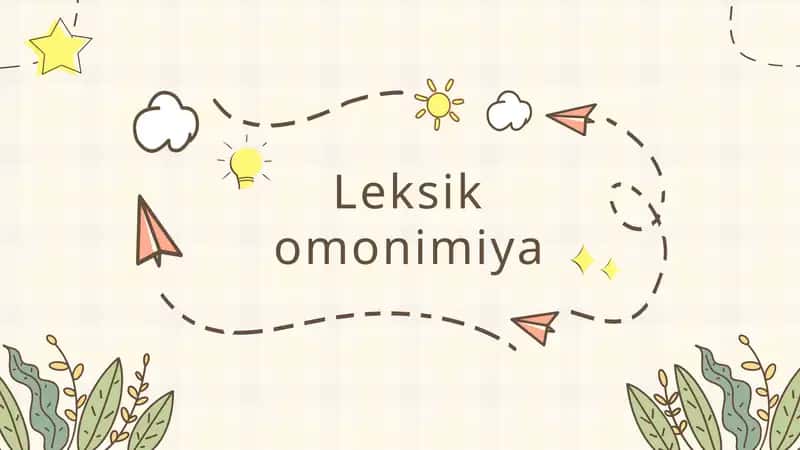 Leksik omonimiya 1