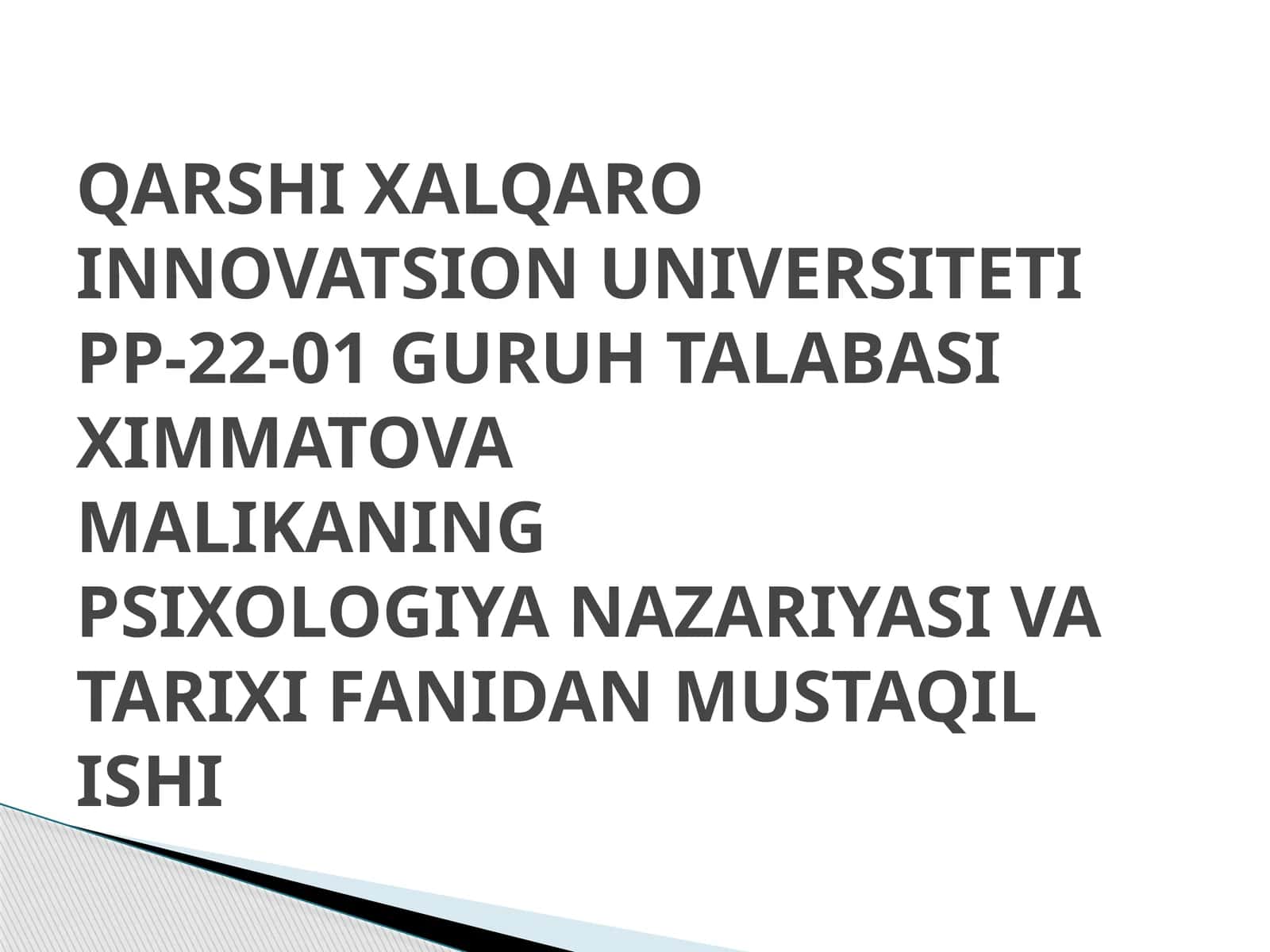 Assotsiativ psixologiyani rivojlanishi 1