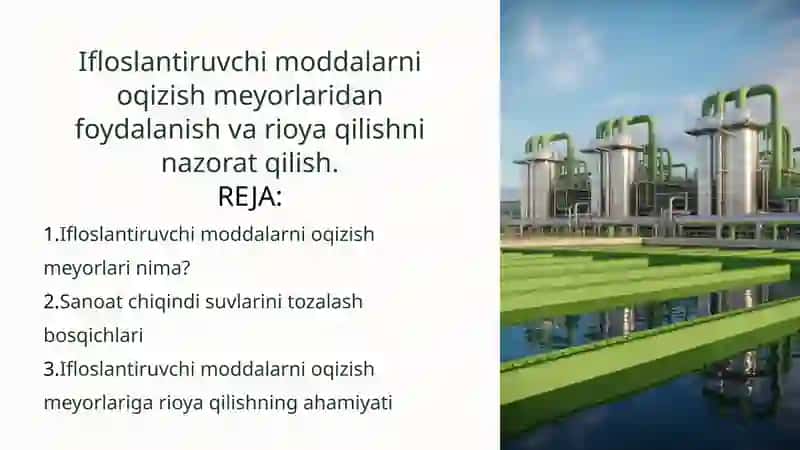 Ifloslantiruvchi moddalar va ularning manbalari 1