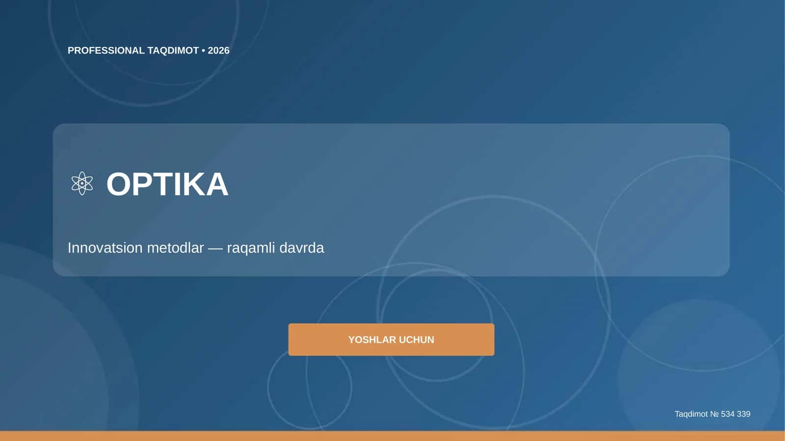 Optika: innovatsion metodlar (raqamli davrda) [yoshlar uchun] 1
