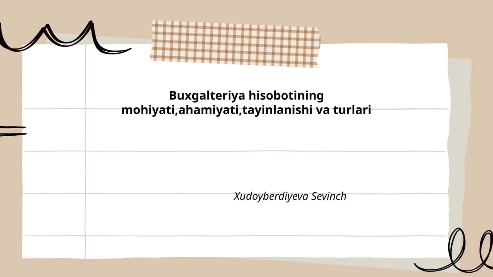 Buxgalteriya hisobotining mohiyati,ahamiyati,tayinlanishi va turlari 1