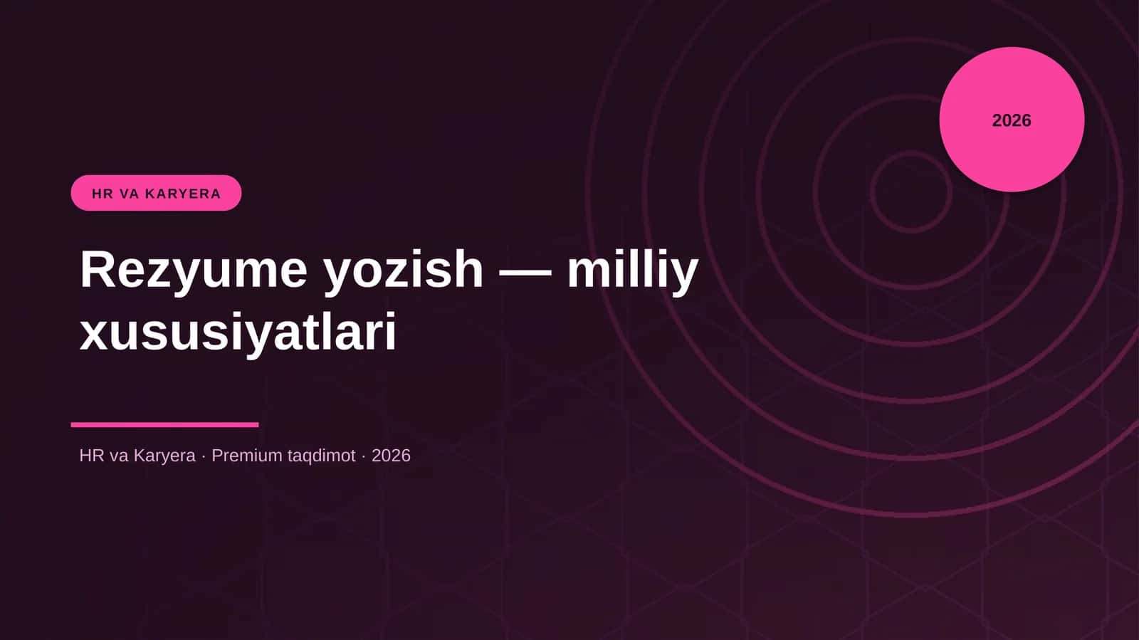 Rezyume yozish — milliy xususiyatlari 1