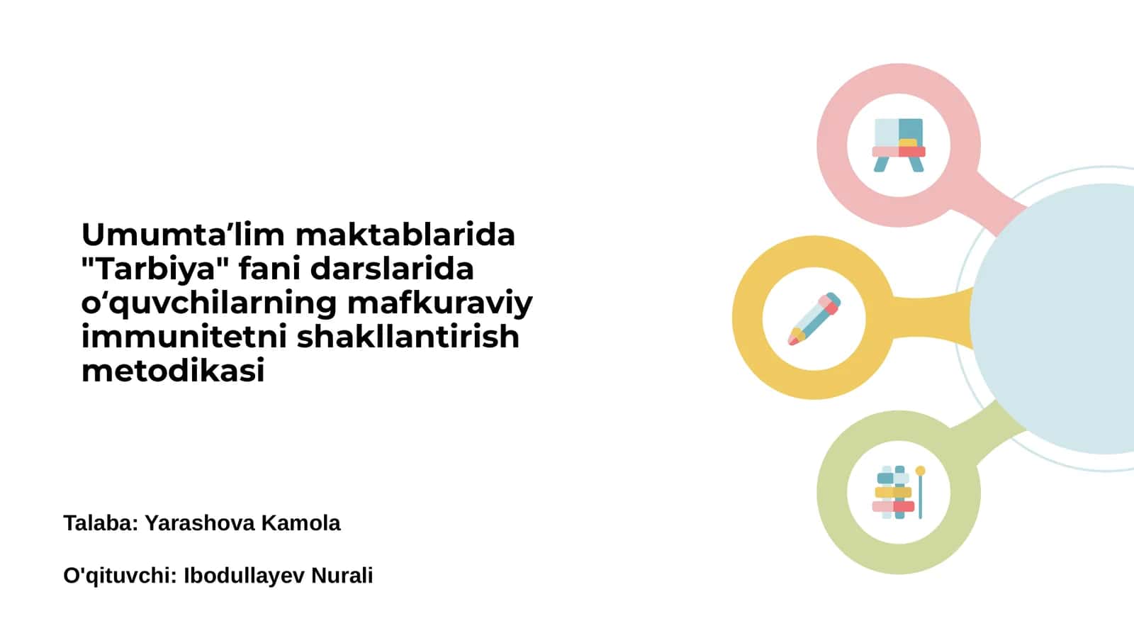 Tarbiya fani va uning maqsadlari 1