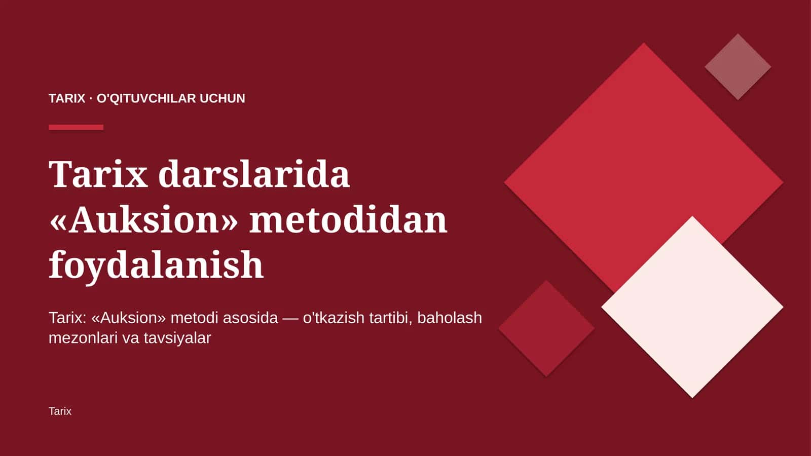 tarix darslarida auksion metodidan foydalanish 3599 1