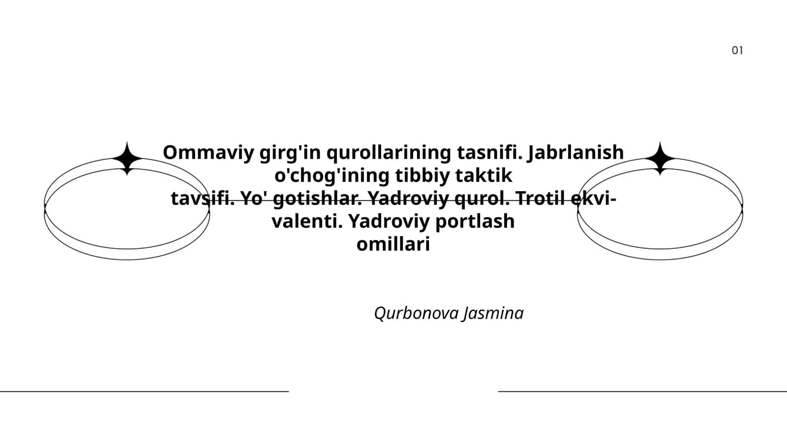 Ommaviy girg'in qurollarining tasnifi 1