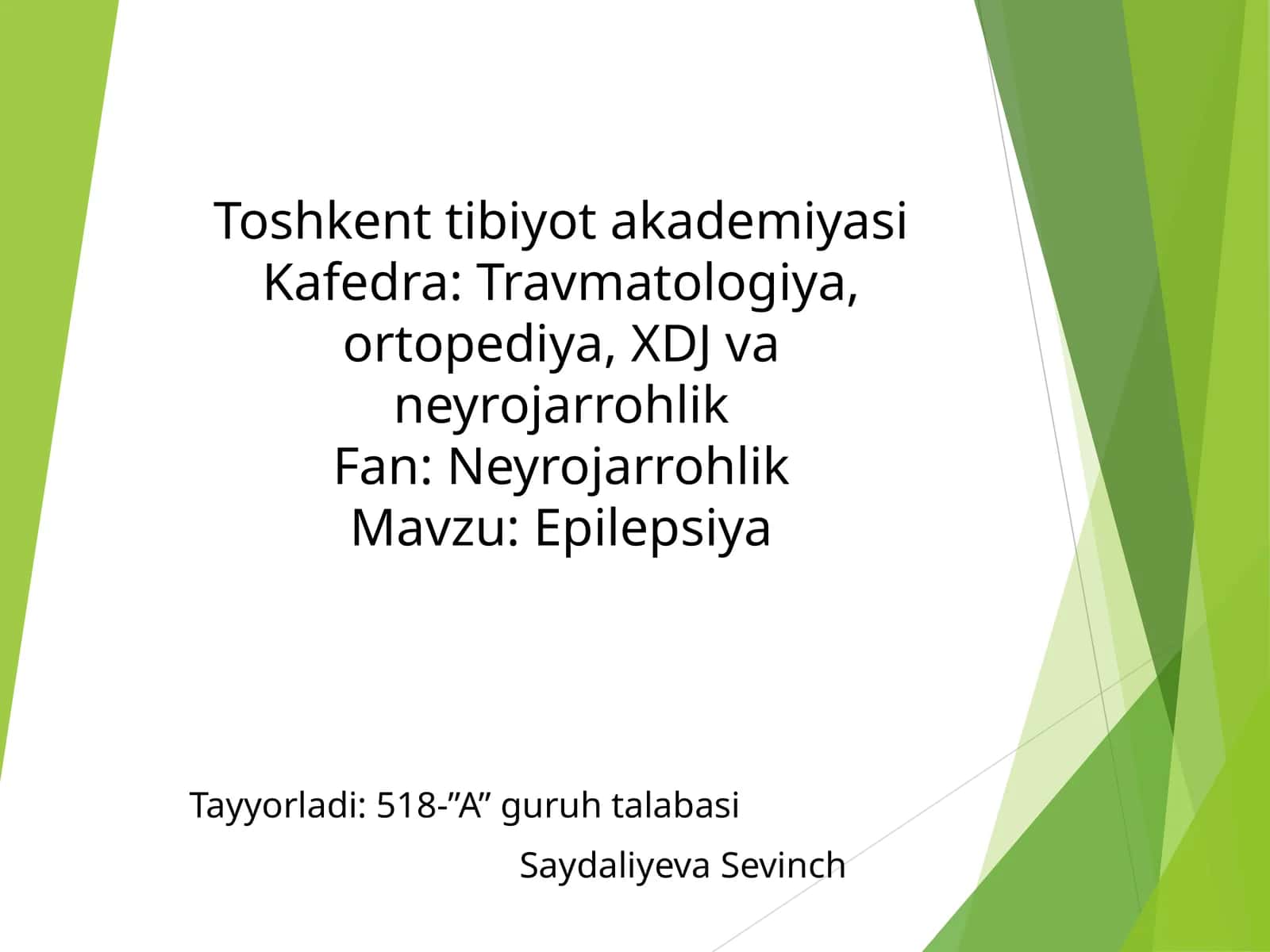 Epilepsiya kasaligi 1