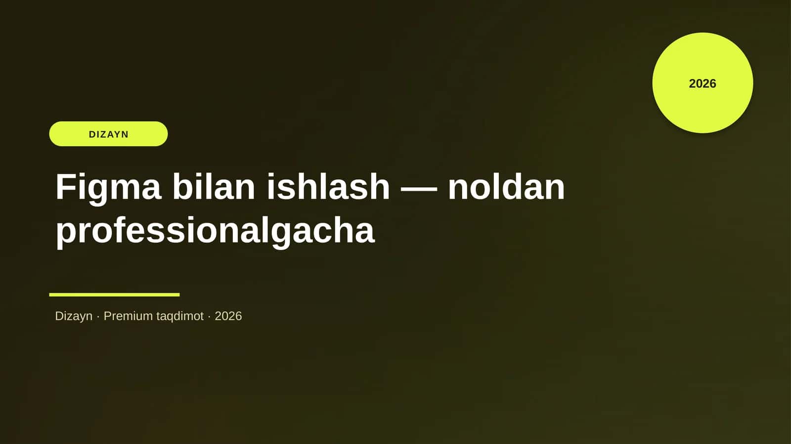 Figma bilan ishlash — noldan professionalgacha 1