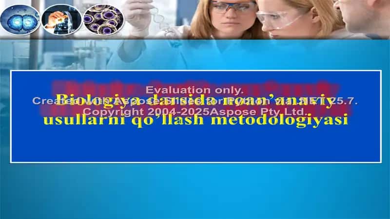 Biologiya darsida noan’anaviy usullarni qo’llash metodologiyasi 1