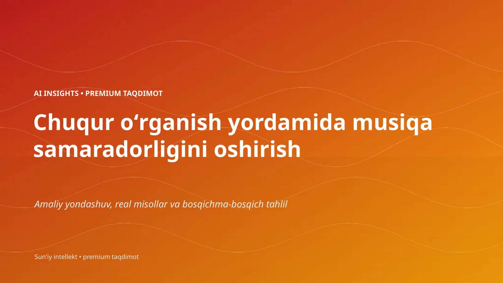 AI INSIGHTS • PREMIUM TAQDIMOT 1