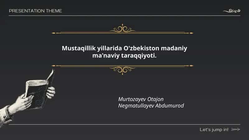 Mustaqillik yillarida O'zbekiston madaniy-ma'naviy siyosati 1