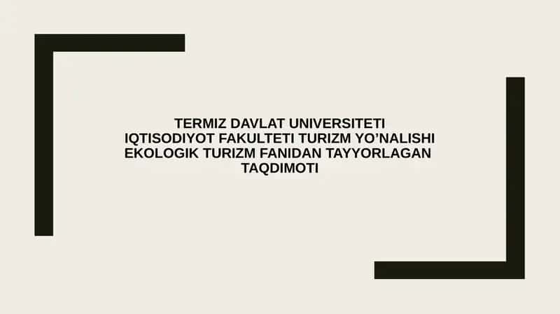 Markaziy Osiyo mamlakatlarida ekoturizm salohiyati 1