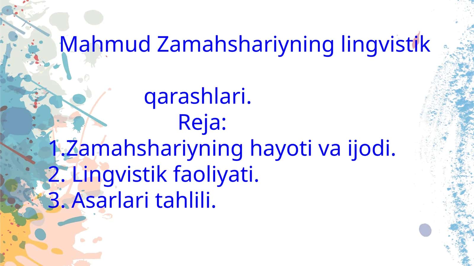 Oʻzbek tili tarixi Jumayeva Anora va Jazilova Zuhra 1