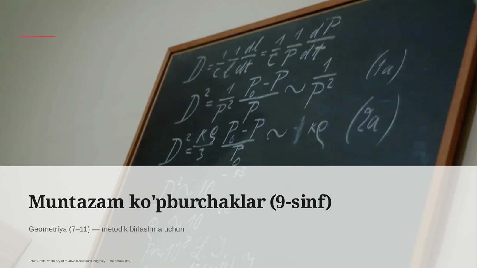 Muntazam ko'pburchaklar (9-sinf) 1