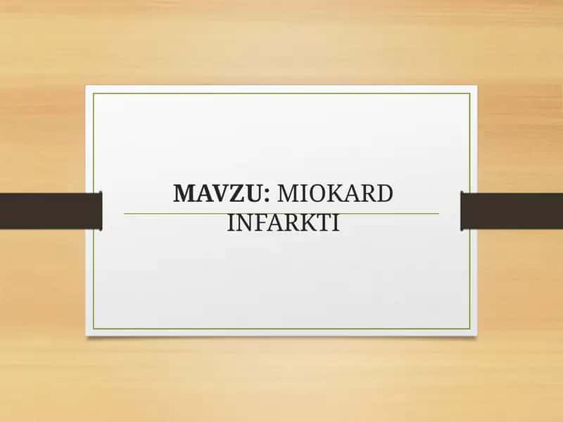MIOKARD INFARKTI 1