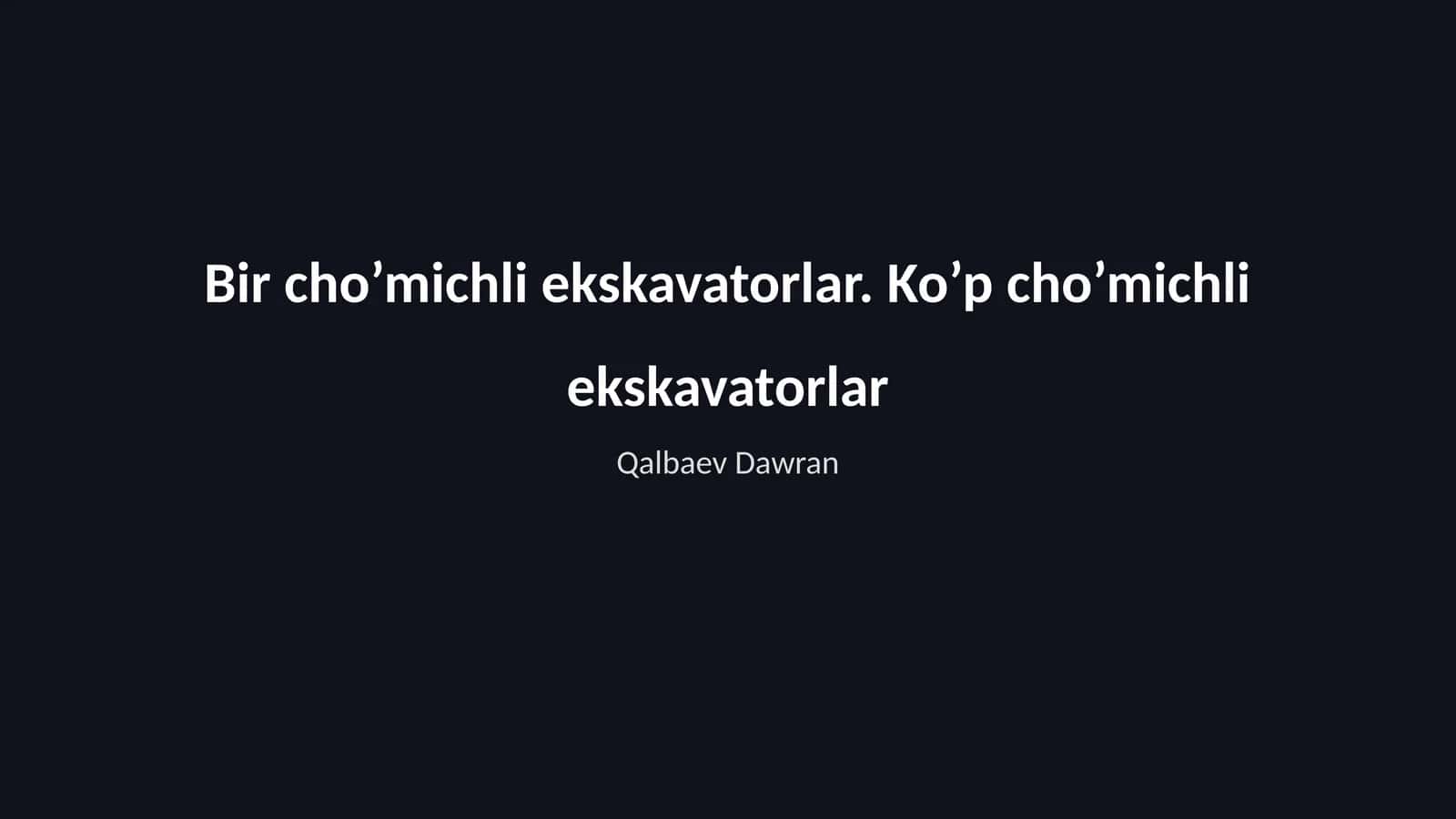 Bir cho’michli ekskavatorlar 1