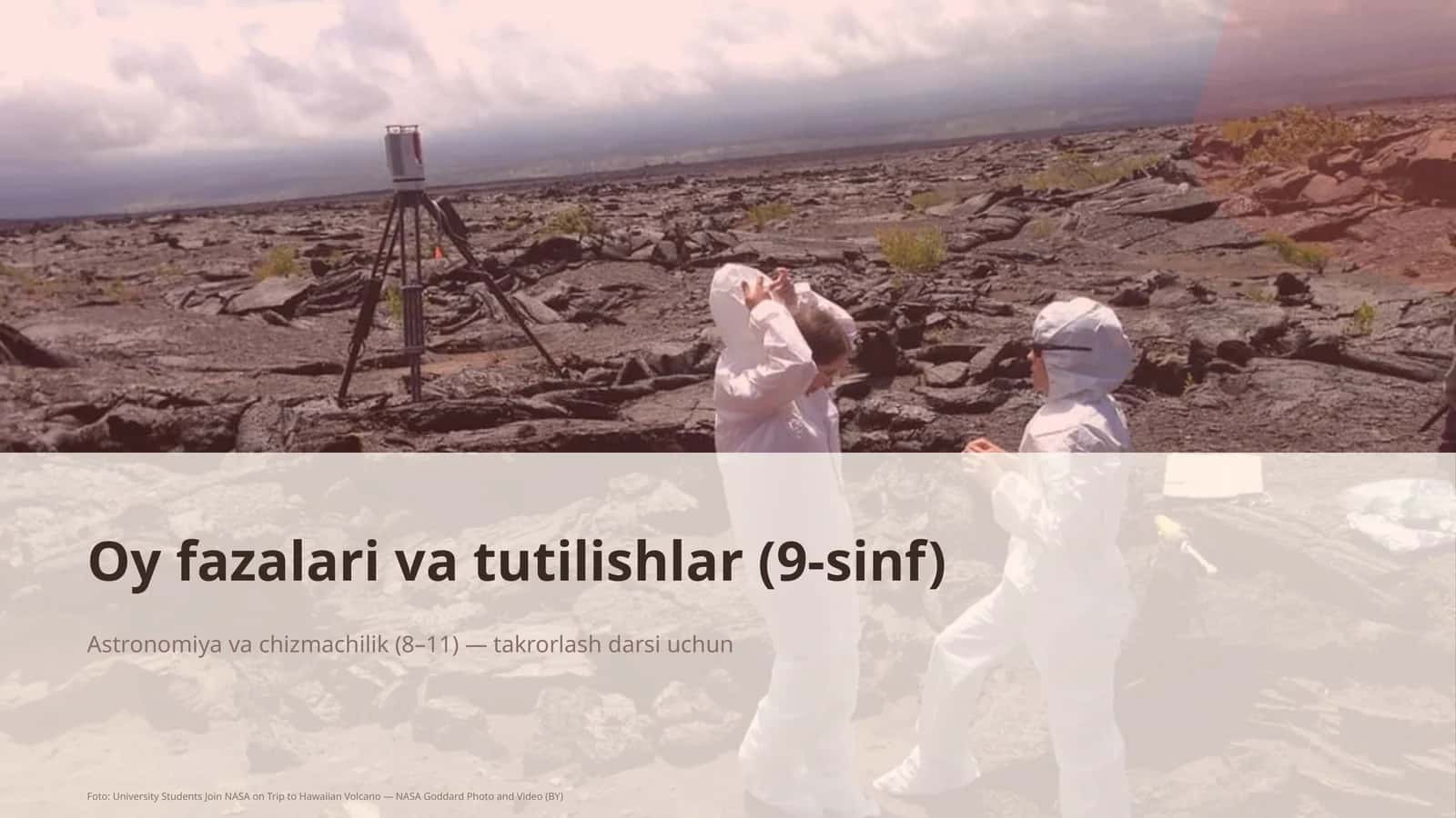 Oy fazalari va tutilishlar (9-sinf) 1