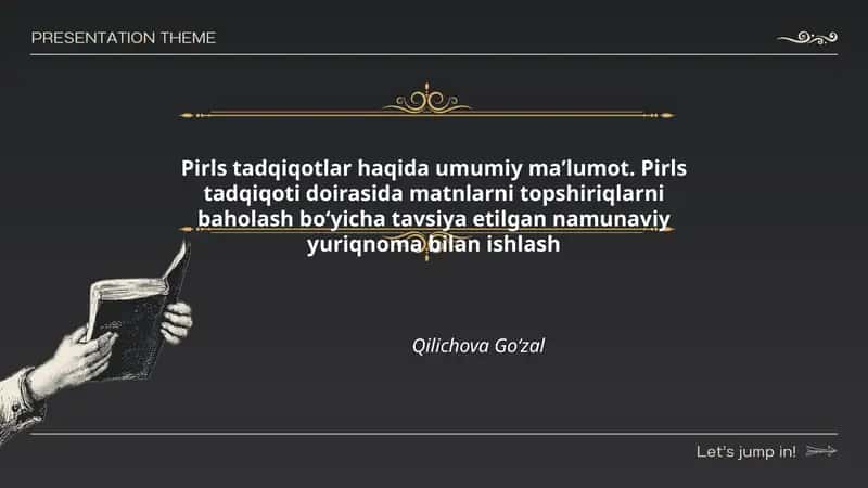 Pirls tadqiqotlar 1