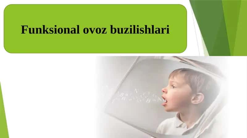 Funktsional ovozbuzilishlari 1