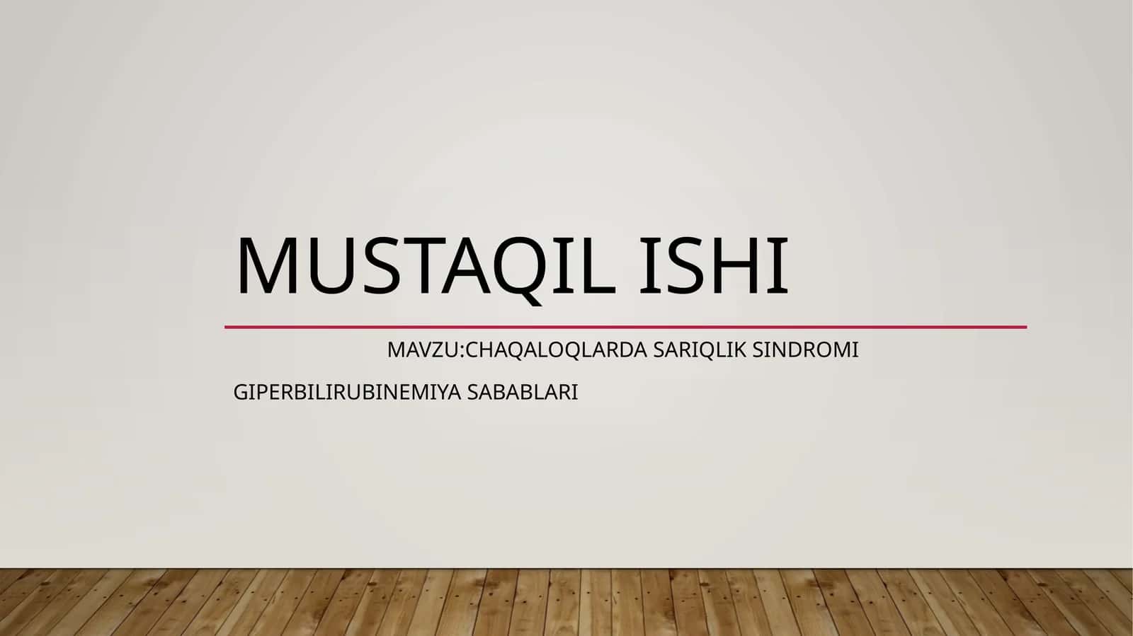 Sariqlik sindromi 1