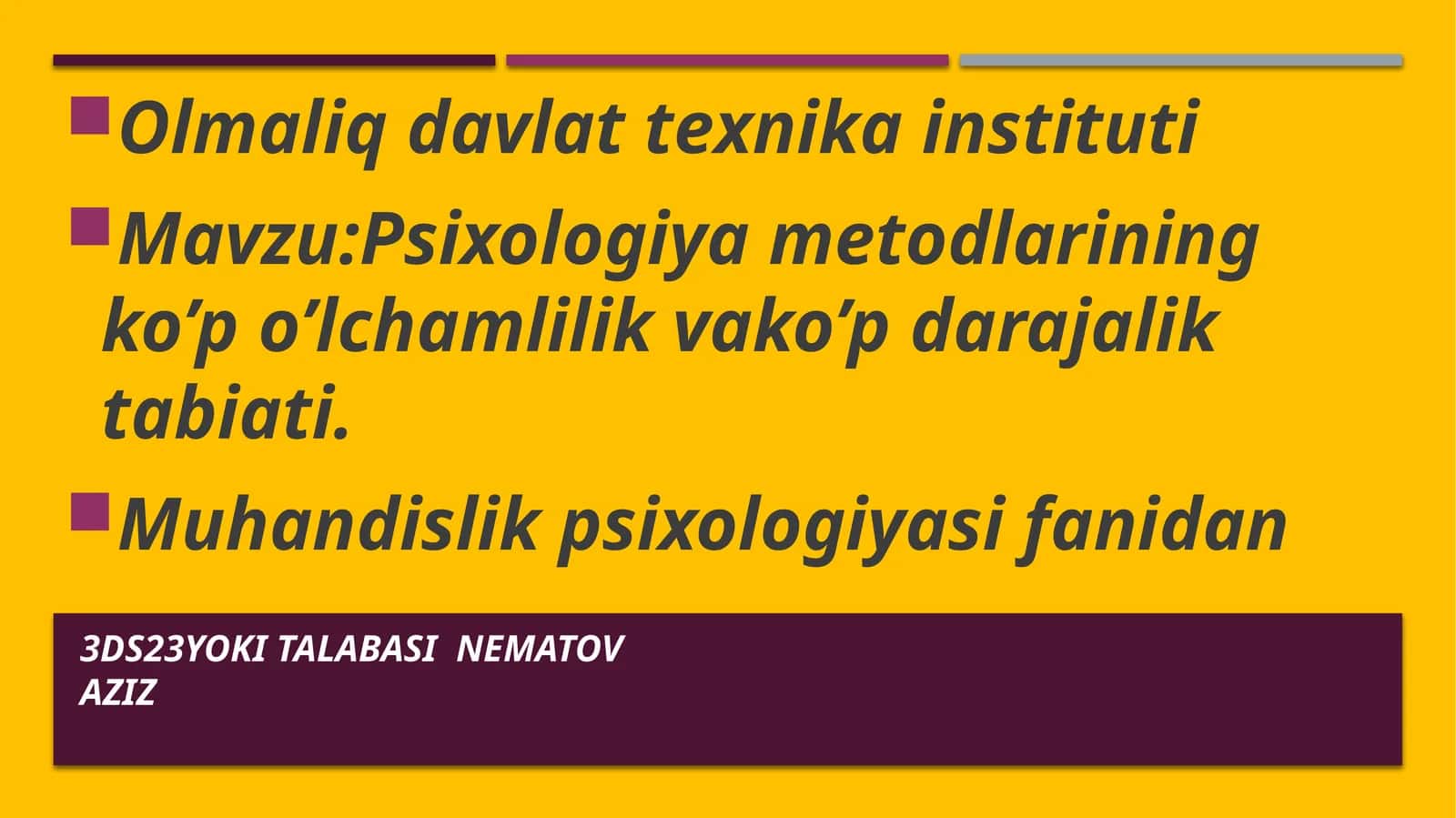 Psixologiya metodlari 1