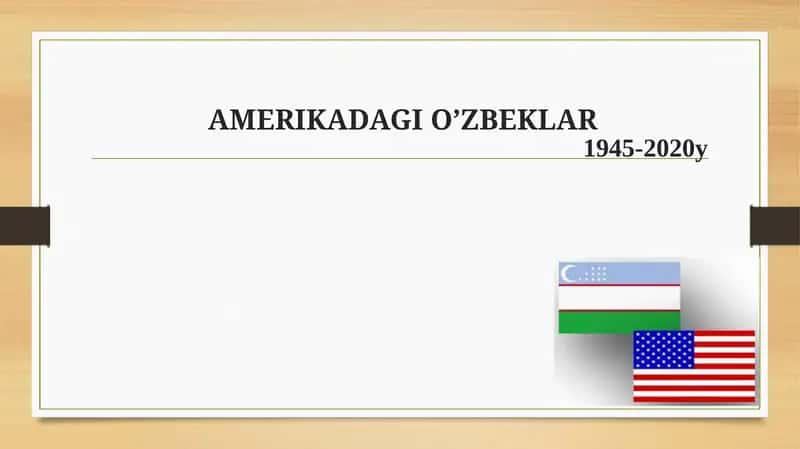 amerikadagi o'zbeklar 1