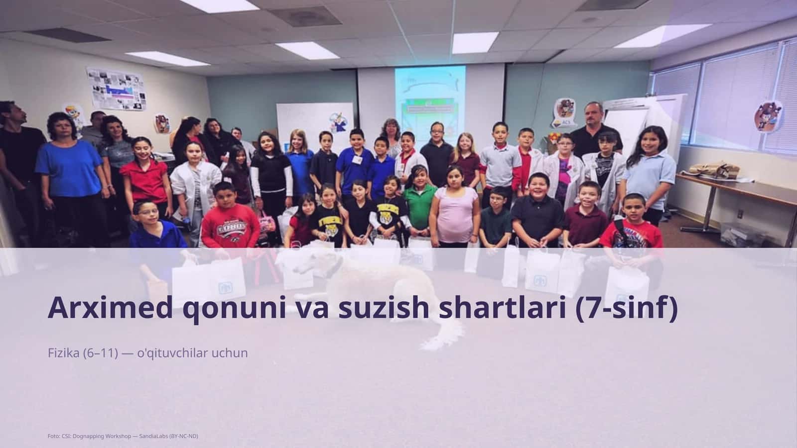 Arximed qonuni va suzish shartlari (7-sinf) 1