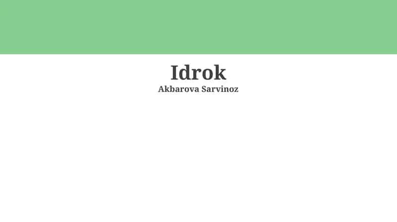 Idrok 1