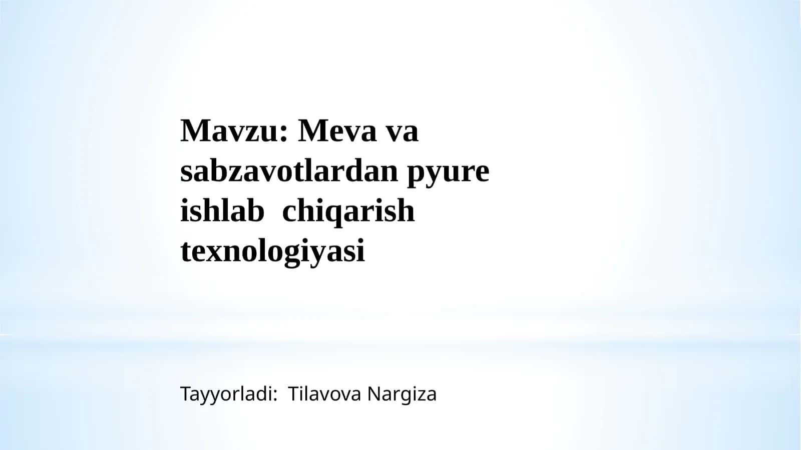 Mevavasabzavotlardanpyureishlabchiqarishtexnologiyasi 1