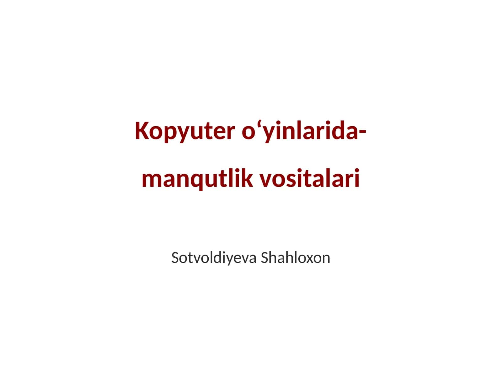 Manqutlik vositalari 1