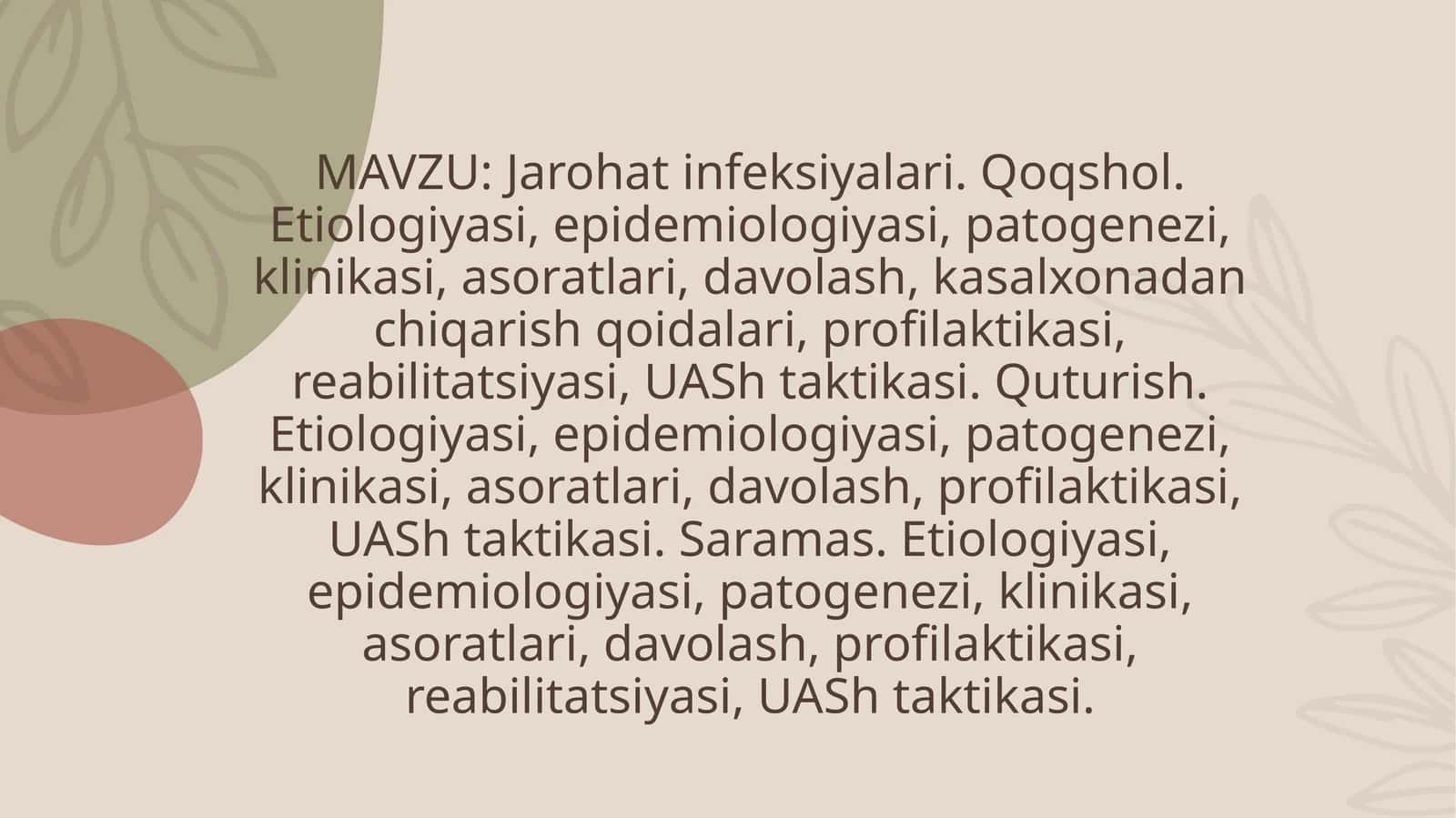 Jarohat infeksiyalari 1