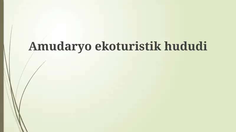 Amudaryo ekoturizm zonasi 1